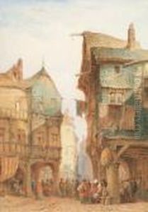French Market Place by Lewis John Wood