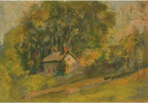 Cottage Landscape by William John Wood