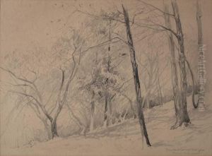 Forest Landscape by Charles Herbert Woodbury