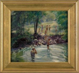 Landscape With Figures In A River