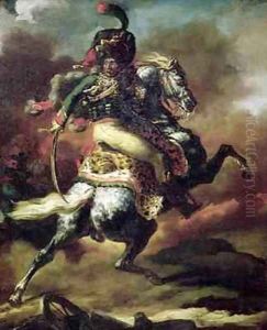 Officer of the Hussars Charging on Horseback