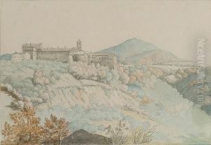 The Convent At Grotta Ferrata by Woodforde, Samuel