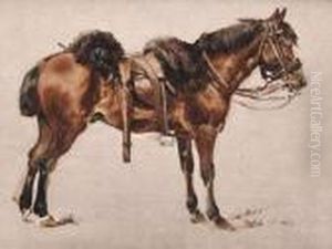 Oil Sketch Of A Horse