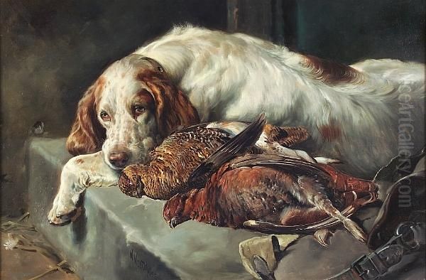 A Setter And Grouse - view 1