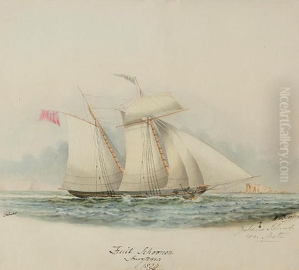 Fruit Schooner Smythson Off Grahams Island Near Malta - view 1