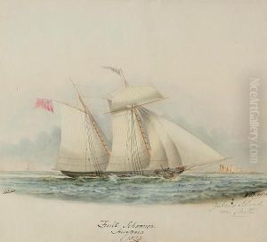 Fruit Schooner Smythson Off Grahams Island Near Malta by Robert, Reverend Woodley-Brown