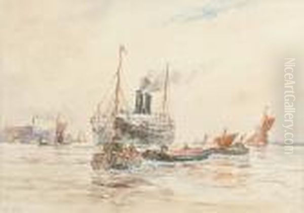 Shipping Off The Coast - view 1