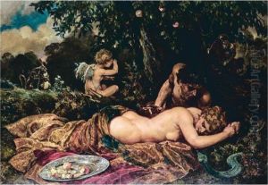 The Garden Of Eden by Richard Caton Woodville