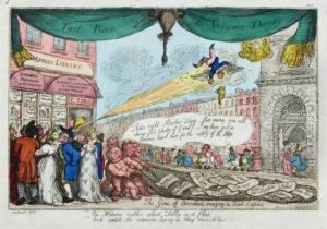 The Genius Of Caricature, And 
His Friends Celebrating Of The Second Volume Of The Caricature Magazine 
Or The Hudibrastic Mirror In The Temple Of Mirth