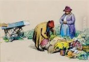 Charleston Flower Vendors by Mabel May Woodward