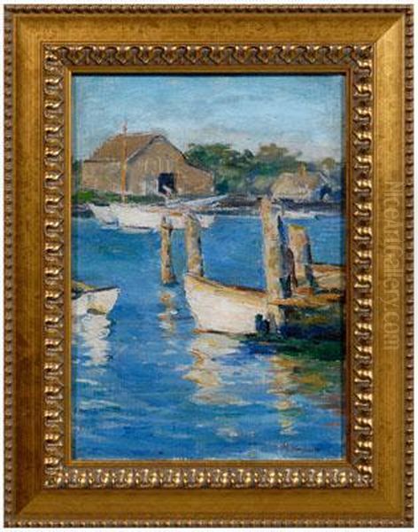 Boats Moored In A Harbor - view 1