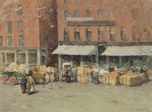 The Marketplace by Mabel May Woodward