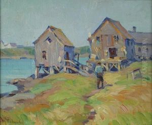 Provincetown Shore Huts by Mabel May Woodward