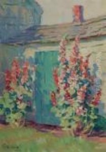 "hollyhocks-doorway Of Warly Home In Portsmouth, Nh"