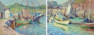 Fishing Boats, Nova Scotia: Two Works by Mabel May Woodward