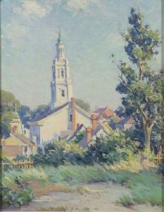 Landscape With Church Steeple