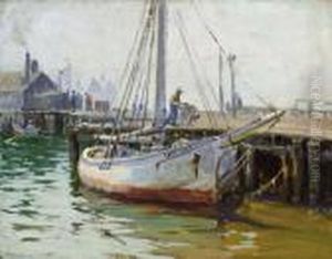 At Work On The Docks by Mabel May Woodward
