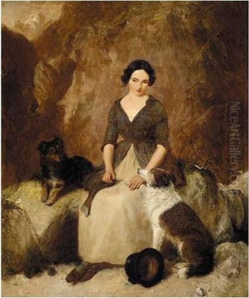A Welsh Shepherdess - view 1