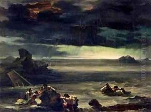 Scene of the Deluge by Theodore Gericault