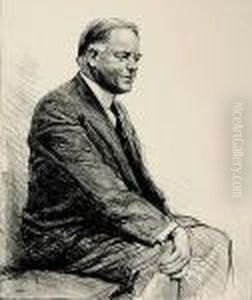 Two Portraits: Woodrow Wilson And Herbert Hoover by Samuel Johnson Woolf
