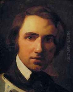 Portrait Study of a Young Man by Theodore Gericault