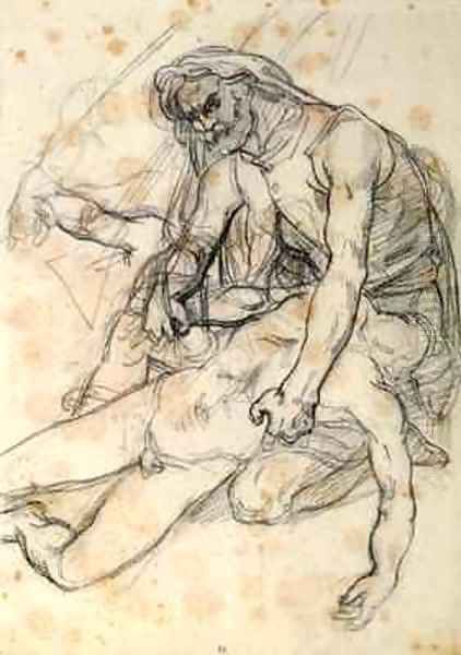 A Father Holding the Body of his Son - view 1
