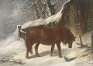 Seeking Shelter; And Guarding The Kill by Henry Charles Woollett