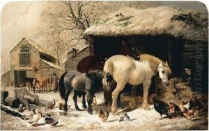 Winter Feed by Henry Charles Woollett