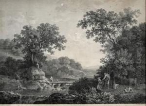 The Apple Gatherers / Die Apfelpflucker by William Woollett