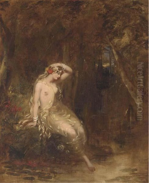 A Nymph At The Waters Edge - view 1
