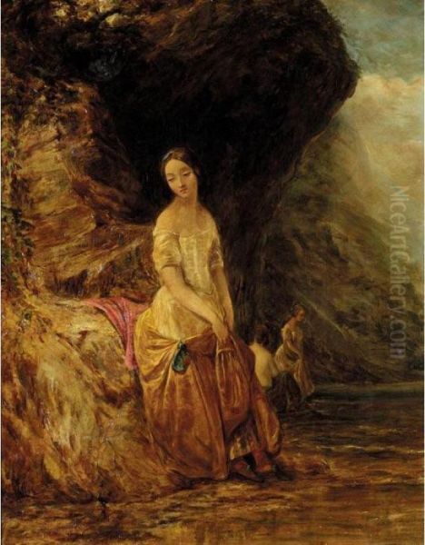 Three Ladies By A Lake - view 1