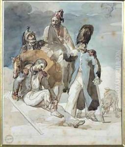 Episode from Napoleons Retreat from Russia in 1812 by Theodore Gericault
