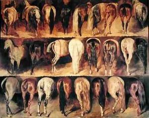 Horses Hindquarters by Theodore Gericault