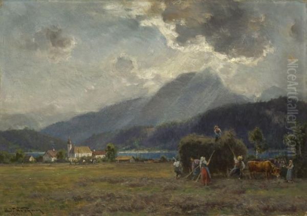 Heuernte Am Walchensee - view 1