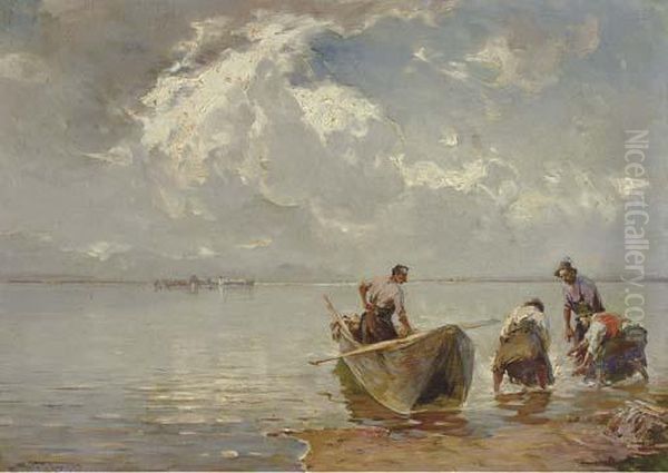 Fishermen On The Shore - view 1