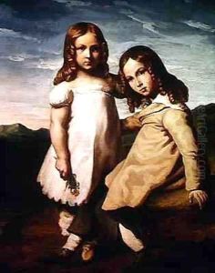 Alfred Dedreux 1810-60 as a Child with his Sister Elisabeth