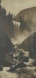 Vernal Falls, Yosemite by Willard E. Worden