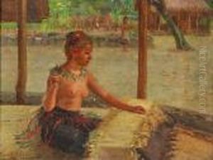 A Mat Weaver In Samoa A Mat Weaver In Samoa