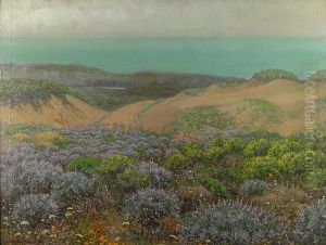 San Francisco Sand Dunes And Lake Merced by Theodore Wores