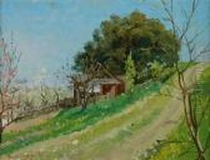American, 1859- Santa Clara Valley,california by Theodore Wores