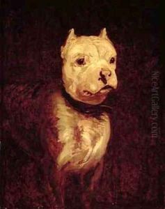 Portrait of a bulldog by Theodore Gericault