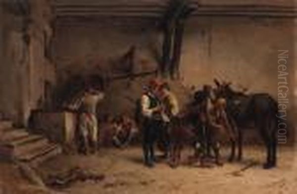 Negotiations In A Courtyard - view 1
