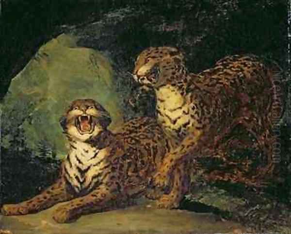 Two Leopards - view 1