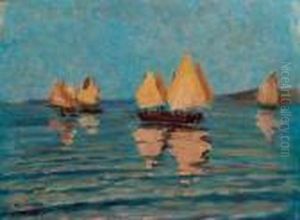 Vele Nel Golfo by Carlo Wostry