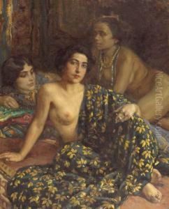 Three Moroccan Women. by Carlo Wostry