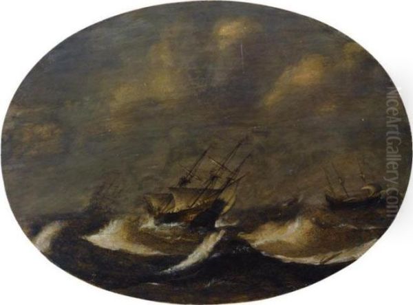 Shipping In A Stormy Sea - view 1
