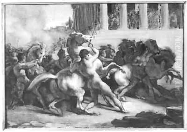 Study for the Race of the Barbarian Horses 2 - view 1