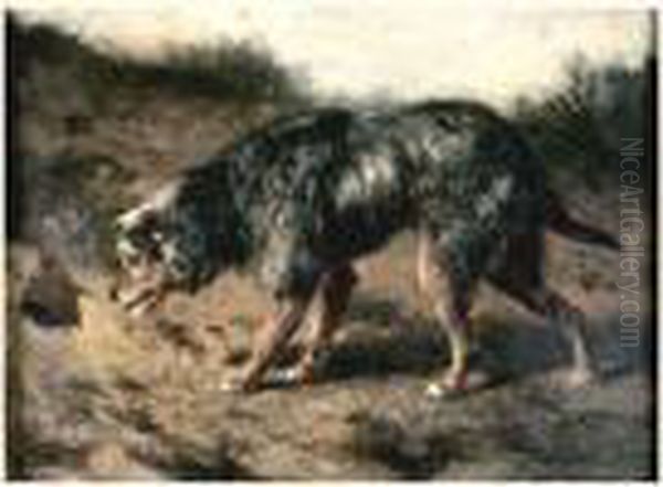 Chien Dans Un Paysage - view 1