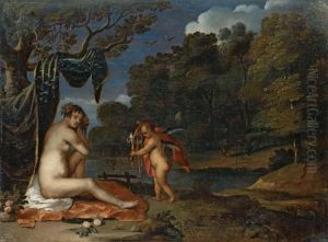Landschaft Mit Venus Und Amor by Frans Wouters