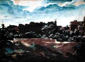 View of the hills of Montmartre by Theodore Gericault